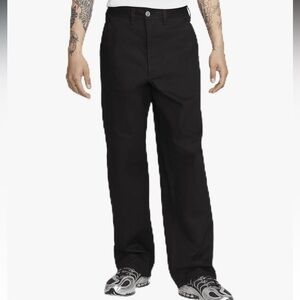 Nike Life Carpenter Pants Black Stretch Cotton Denim Relaxed Fit 2024-28x30
